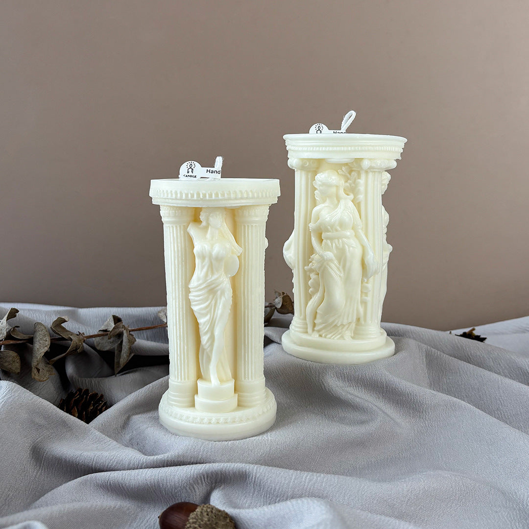 Sculpted Goddess Candle
