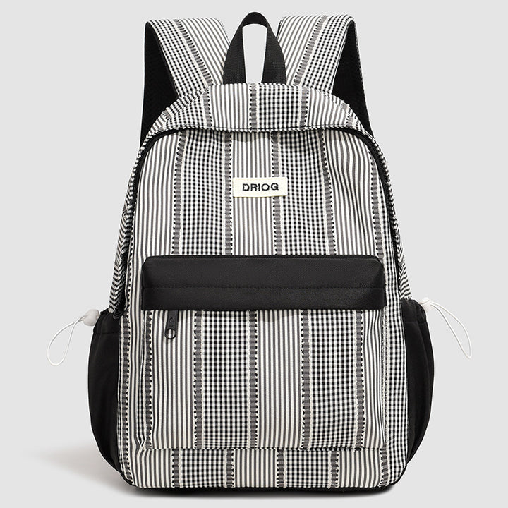 Geometric Patterned School Backpack