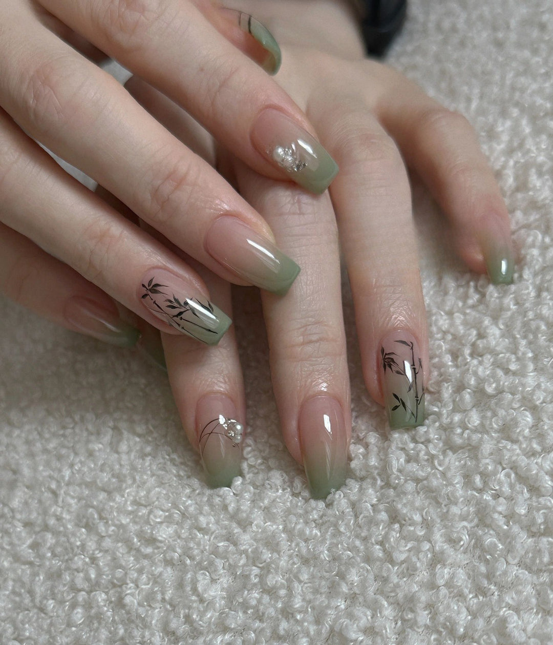 Glitter Ombre Press-On Nails Kalsten