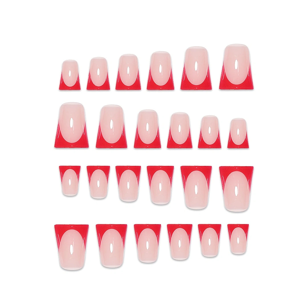 Glossy Square Tip Press-On Nails Kalsten