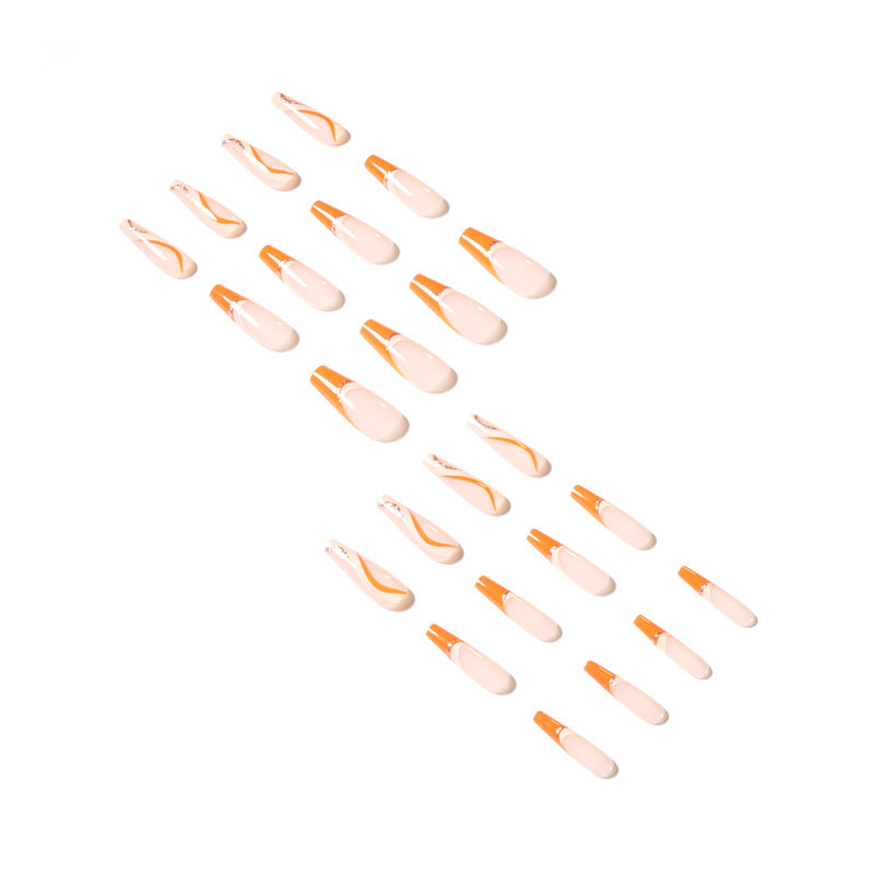 Artistic acrylic nails with elegant accents Kalsten