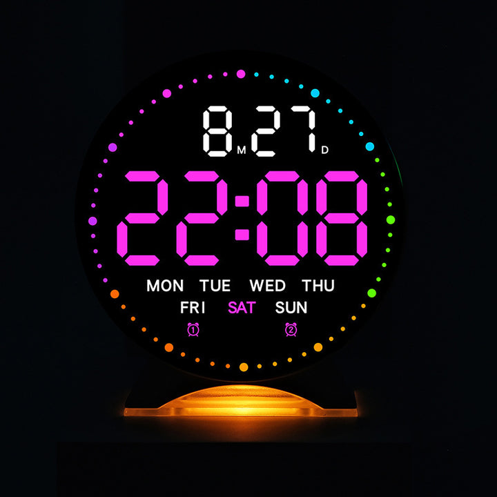 Digital alarm clock with large LED display and multifunctional display Kalsten