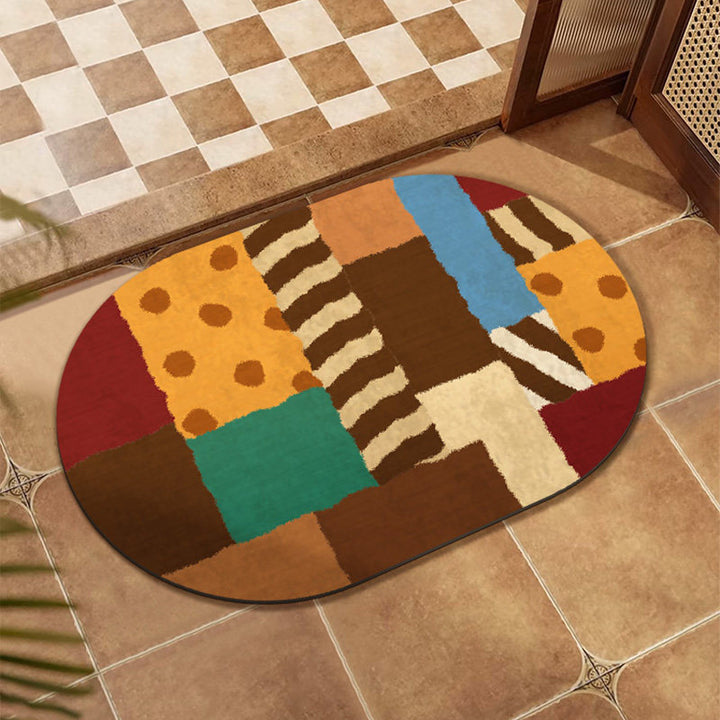 Colorful Patchwork Area Mat