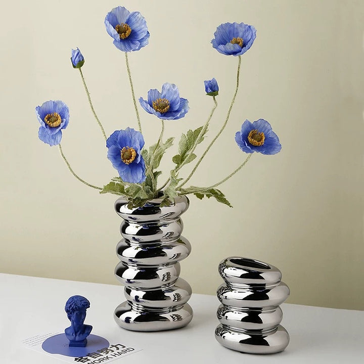 Artistic Spiral Ceramic Vase