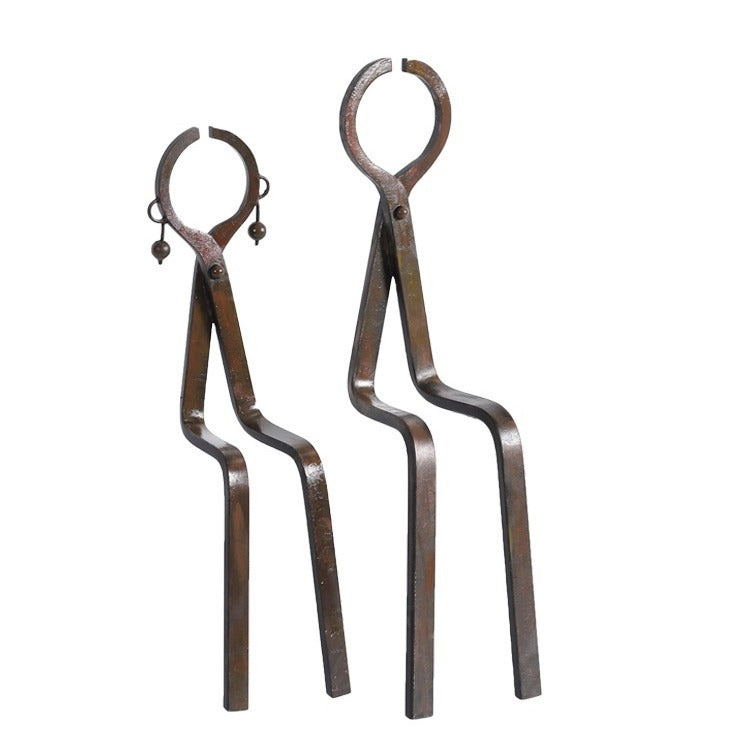 Vintage metal tongs
