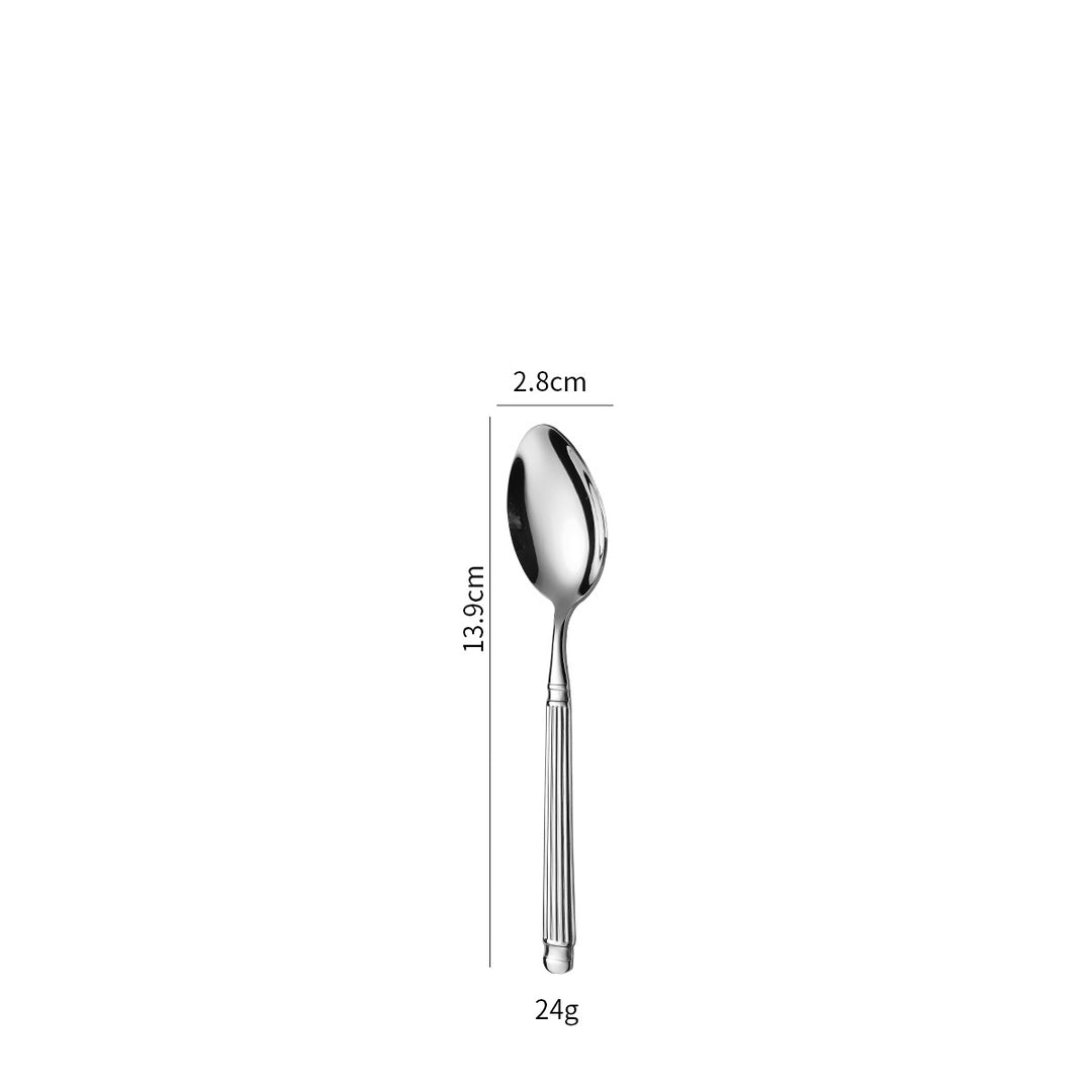Elegant dessert spoon with exclusive surface design Kalsten
