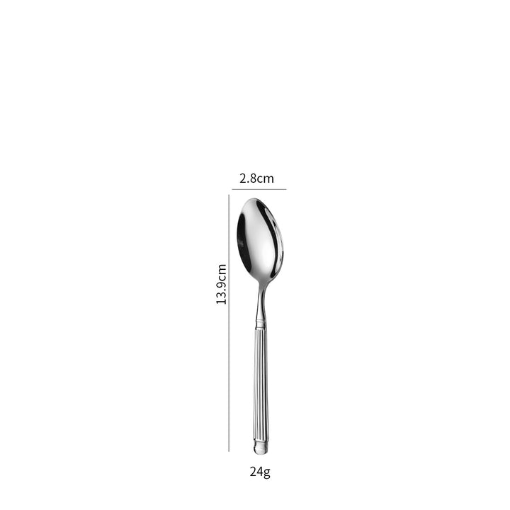 Elegant dessert spoon with exclusive surface design Kalsten
