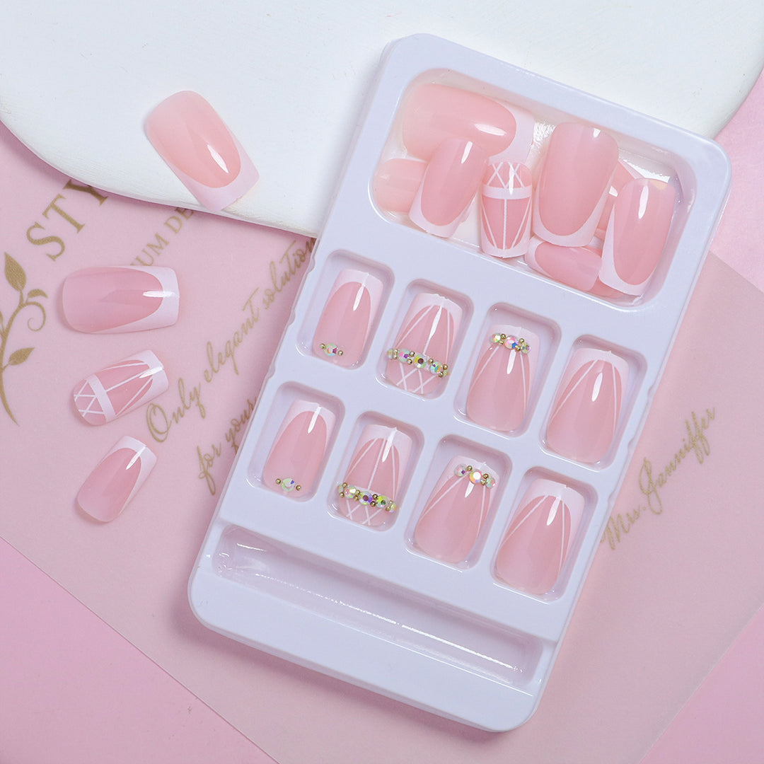 Elegant DIY Natural Look Press-On Nails Kalsten