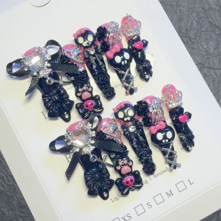 Decorative Gothic-Inspired Hair Clips