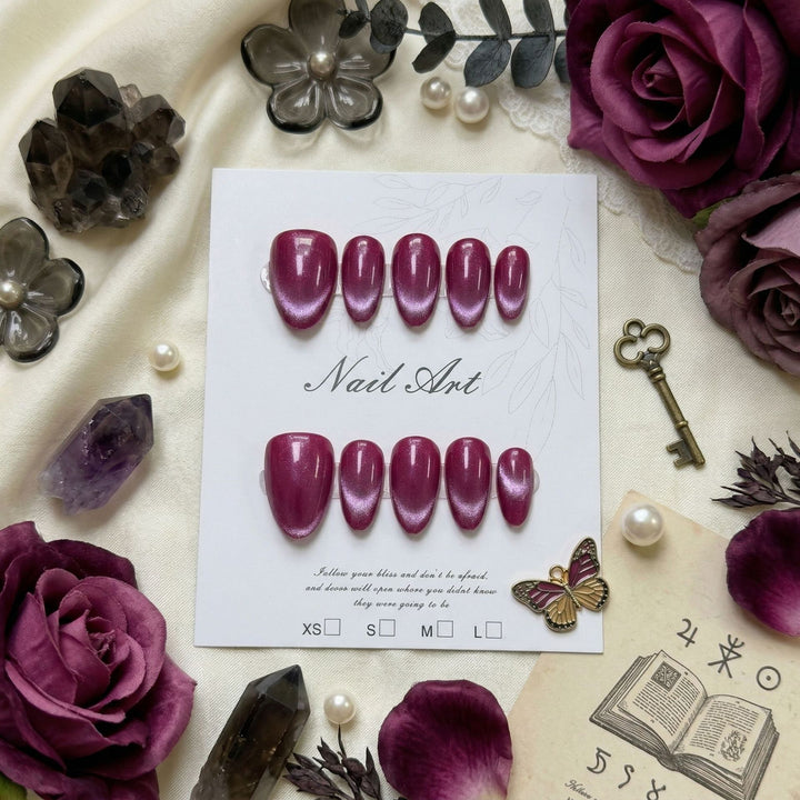 Premium Glossy Press-On Nail Set