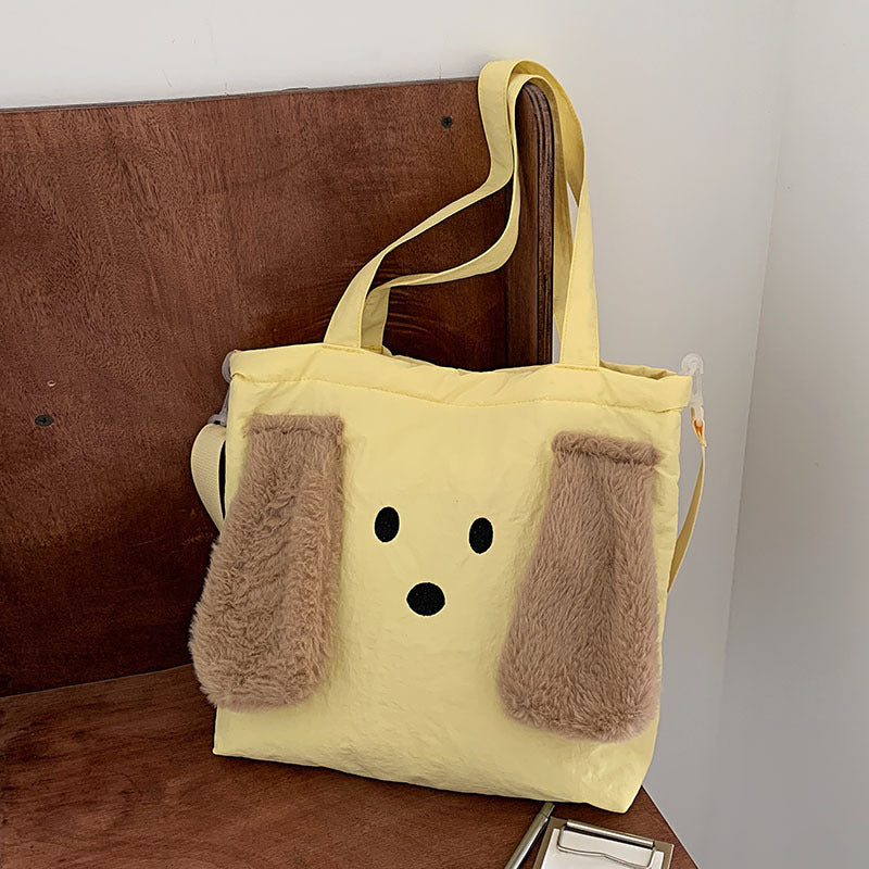 Playful Dog-Themed Tote Bag
