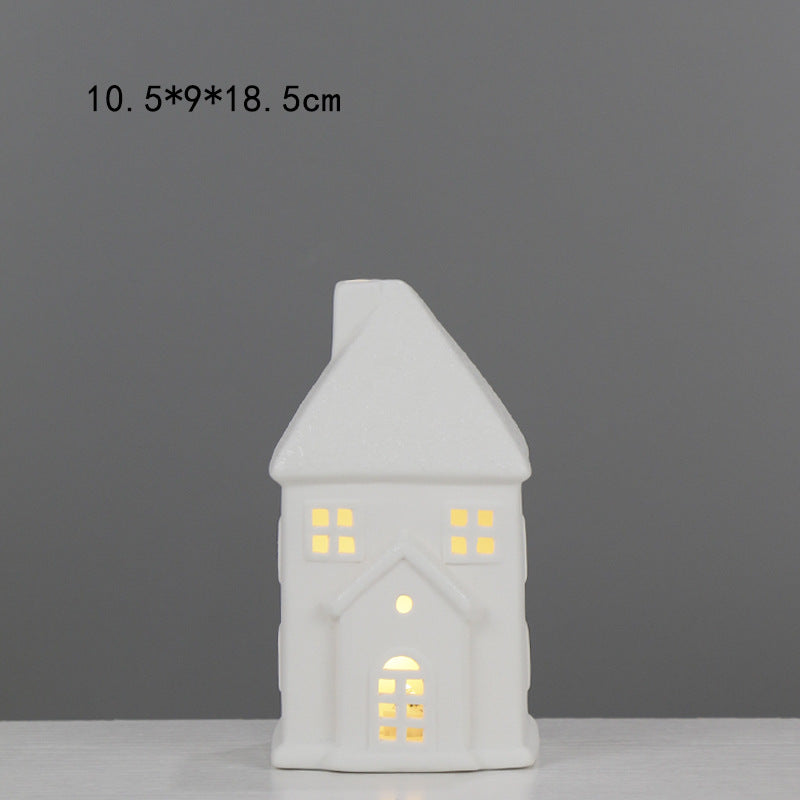 Decorative House-Shaped Ceramic Night Light Kalsten