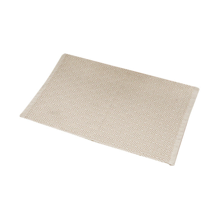 Woven placemat made of cotton in buffalo check with fine structured surface Kalsten