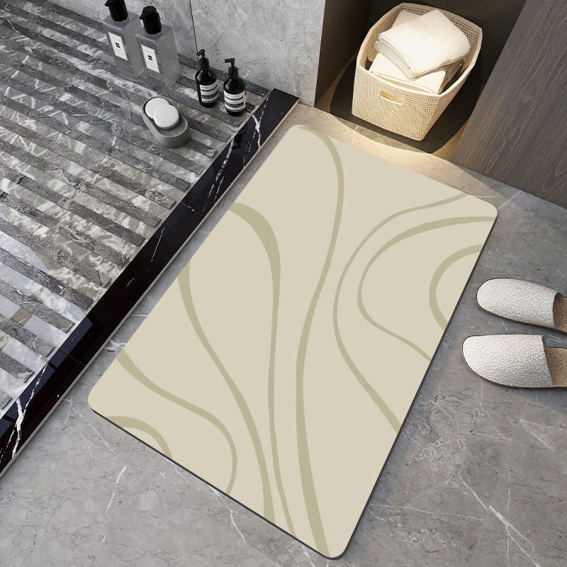Abstract Patterned Bathroom Mat