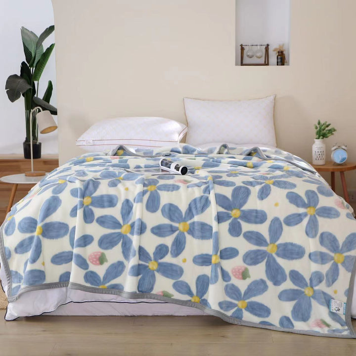 Women's Fluffy Cuddle Blanket with Playful Cloud Pattern Kalsten