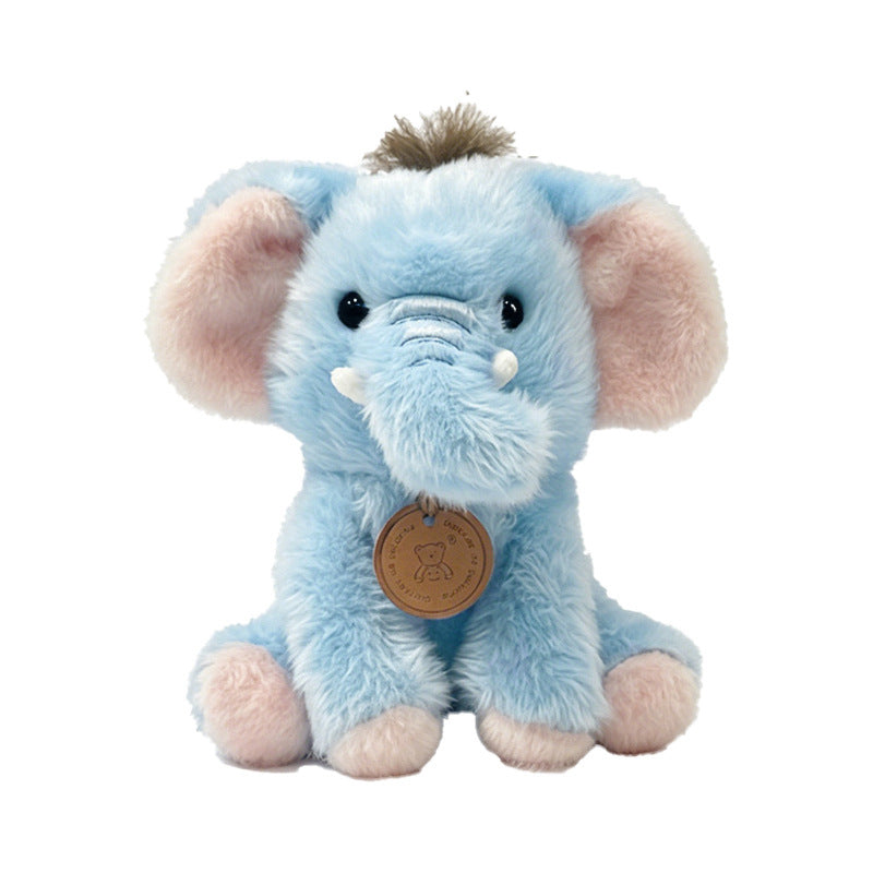 Plush Sitting Lion Cub Collectible with Embroidered Face and Hanging Medallion Kalsten