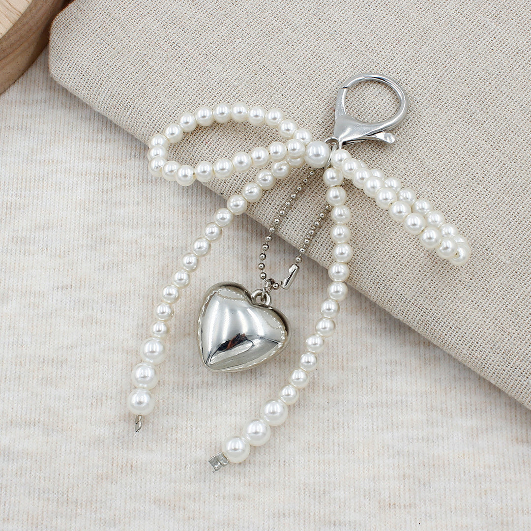 Elegant Pearl Bow Keychain Kalsten