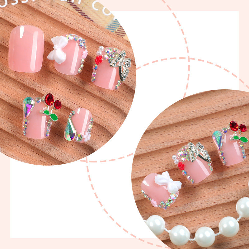 Acrylic Nail Set with Luxurious Accents Kalsten