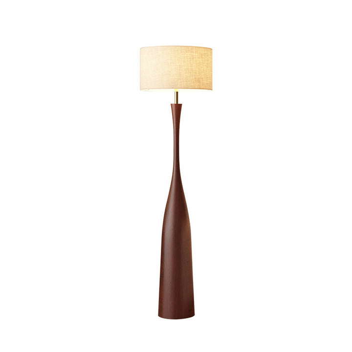 Elegant Sculptural Wooden Floor Lamp