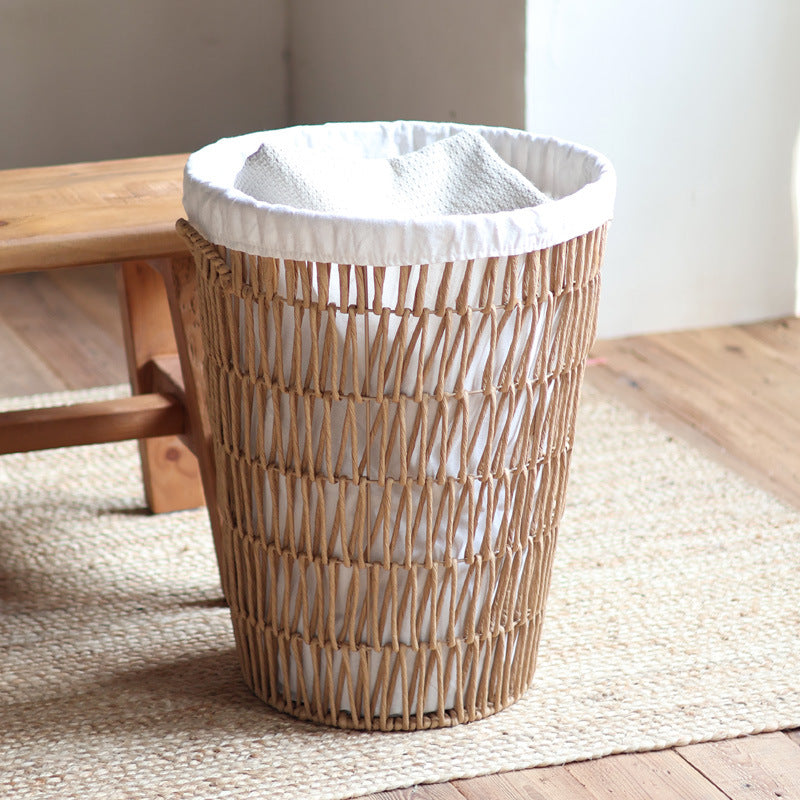 Rustic laundry basket with lid Kalsten