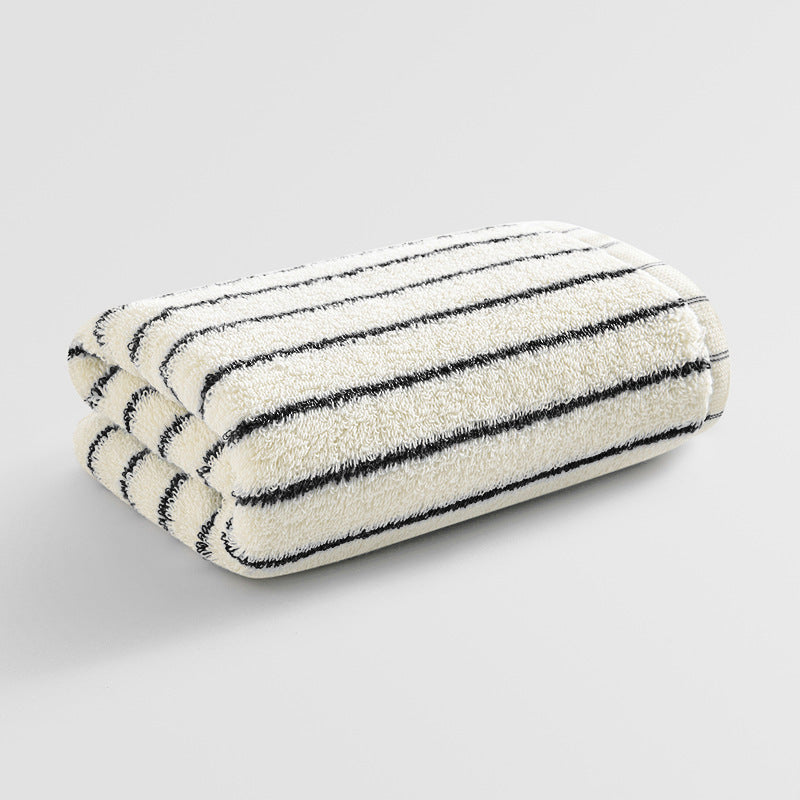 Women's Cotton Bath Towel with Striped Pattern Kalsten