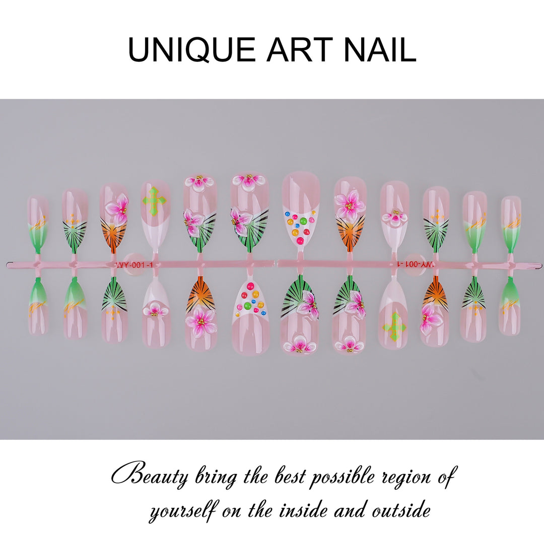 Themed Press-On Nail Art Set Kalsten