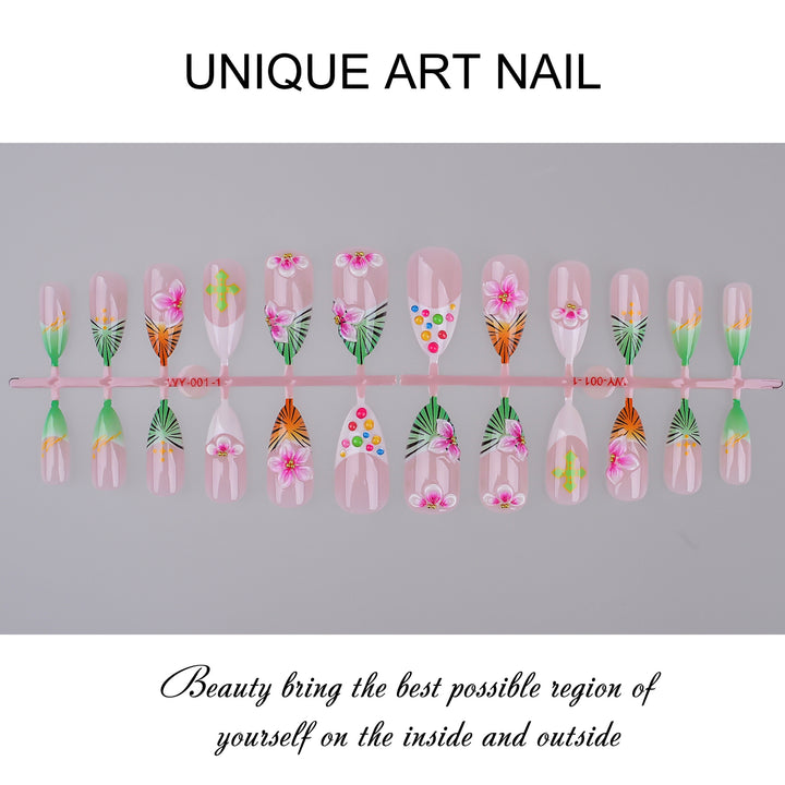 Themed Press-On Nail Art Set Kalsten