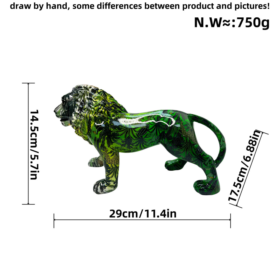 Artistically designed lion figure Kalsten