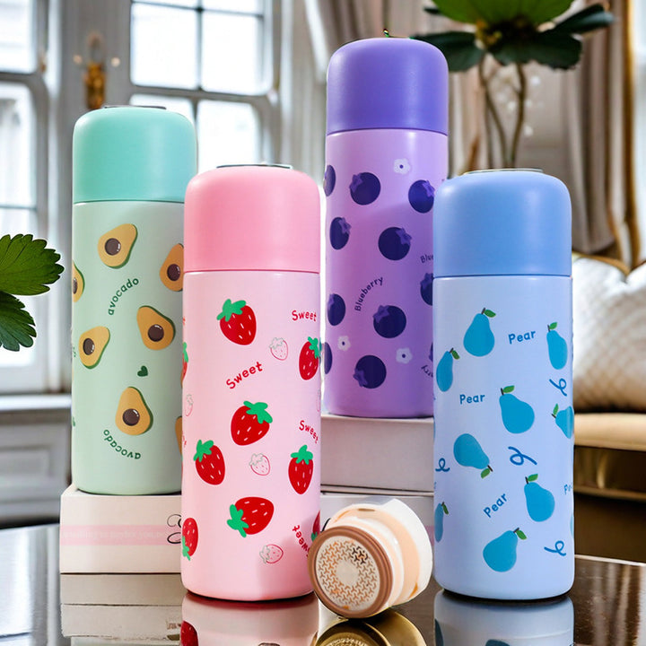 Insulated Drink Bottle In Cheerful Blueberry Design Kalsten