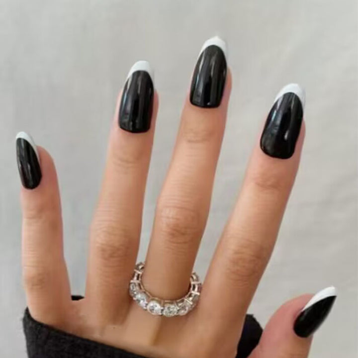 Elegant French Tip Press-On Nail Set Kalsten