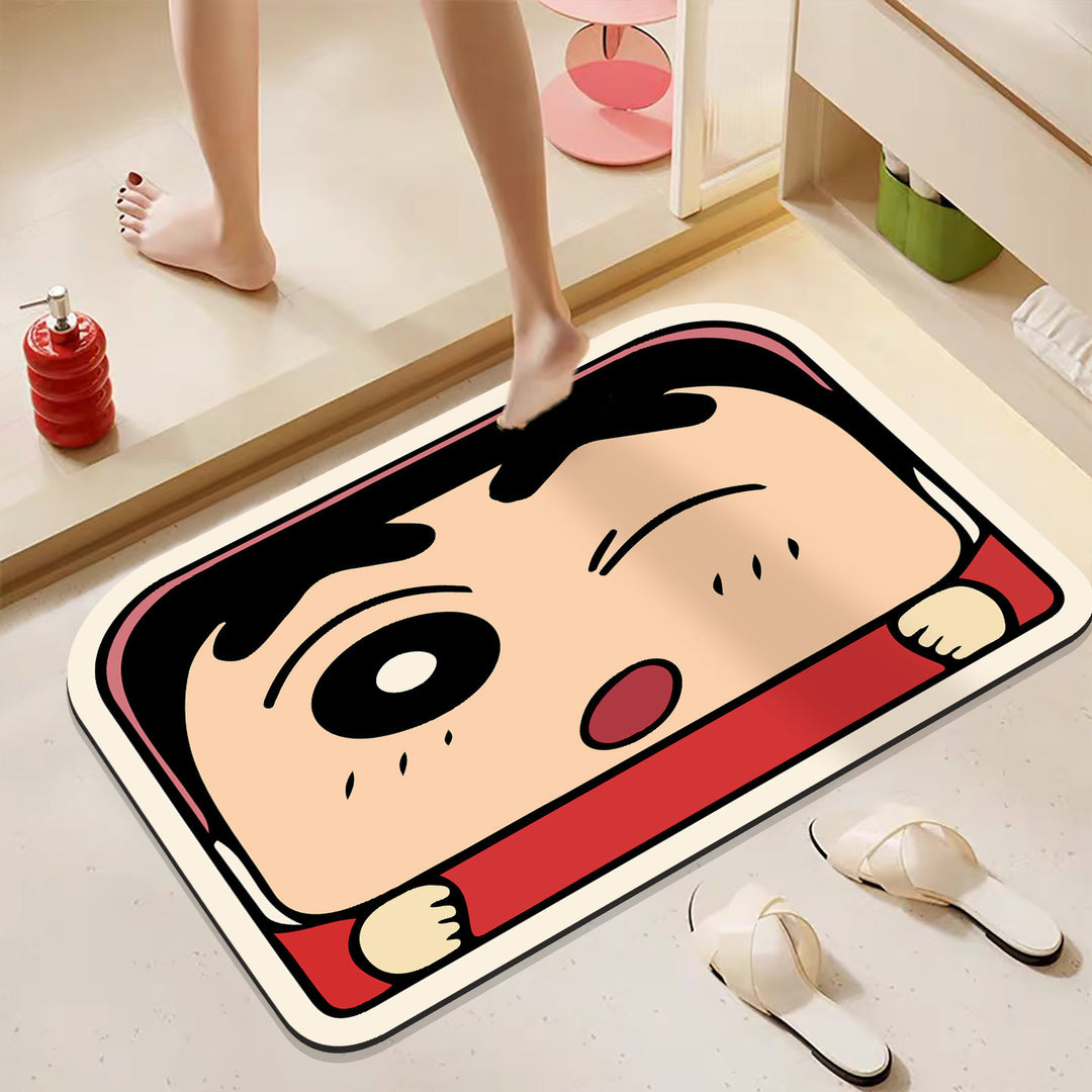 Fun Cartoon-Themed Plush Bath Mat