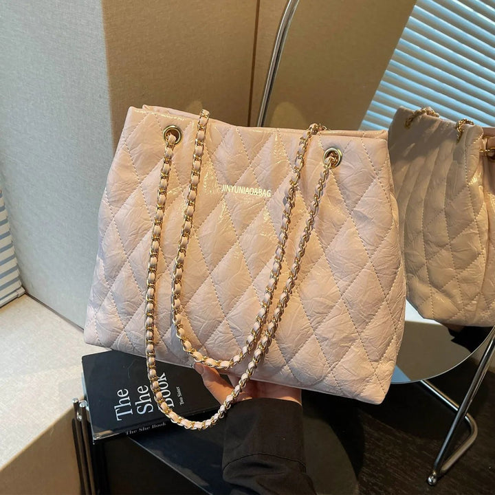Quilted Chain-Handle Handbag Kalsten