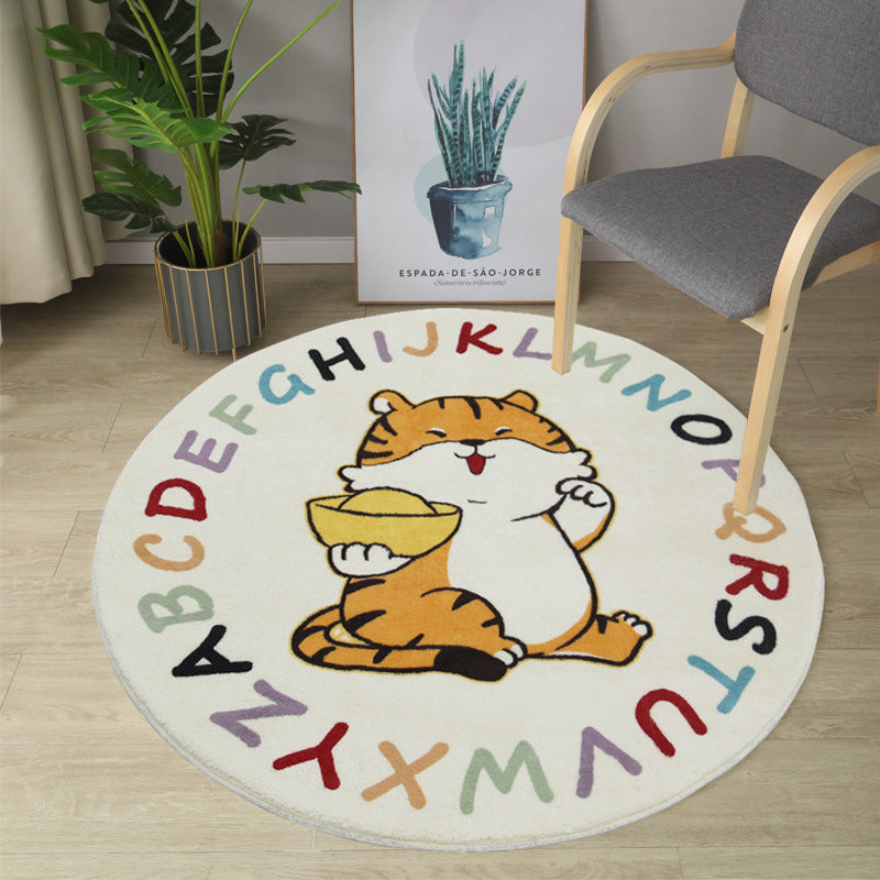 Educational Dinosaur-Themed Area Rug