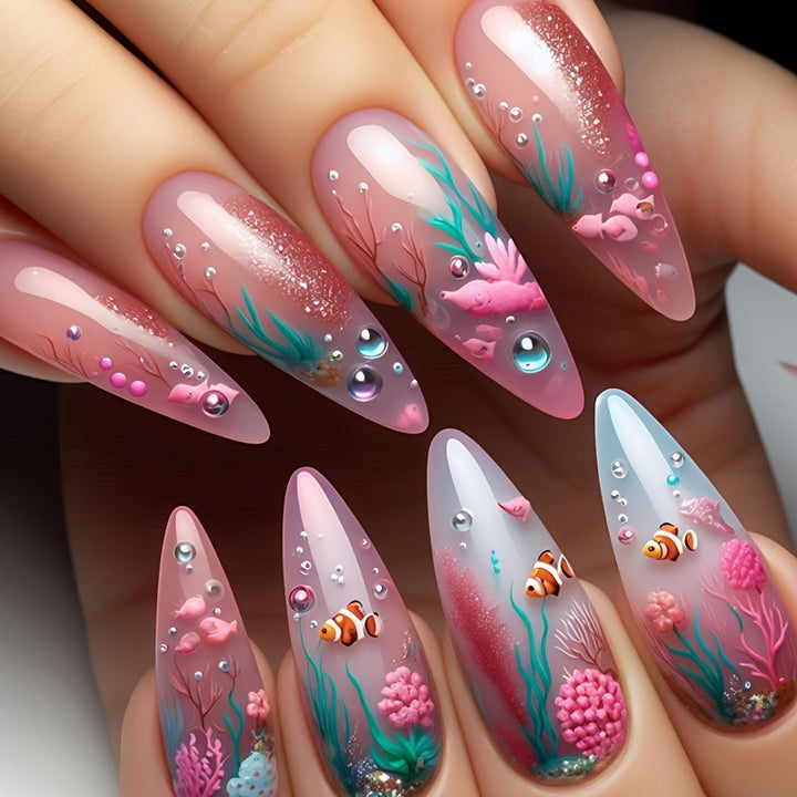 Artificial Nails in Maritime Coral Design Kalsten