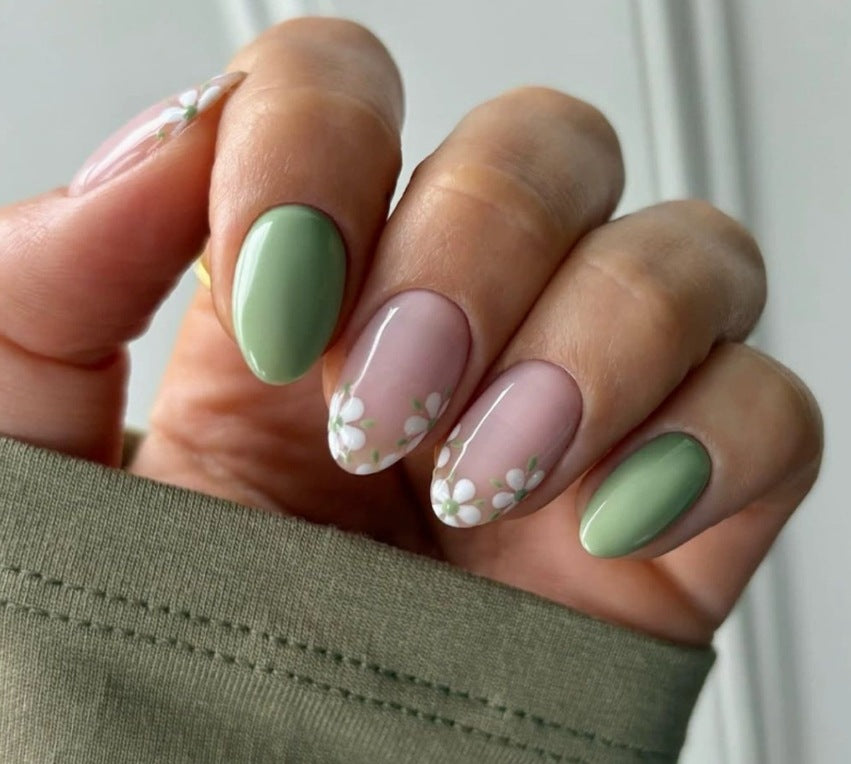 Floral Acrylic Nail Art Enhancements Kalsten 1789915130