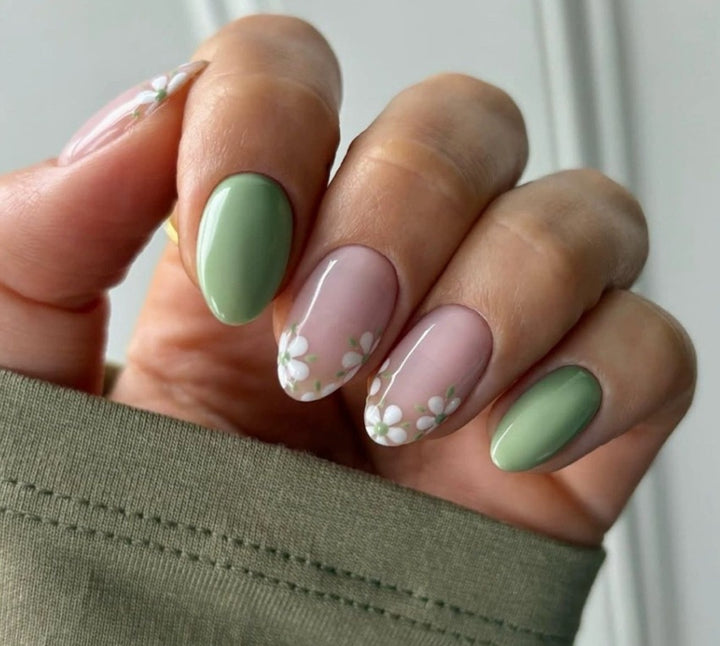 Floral Acrylic Nail Art Enhancements Kalsten 1789915130