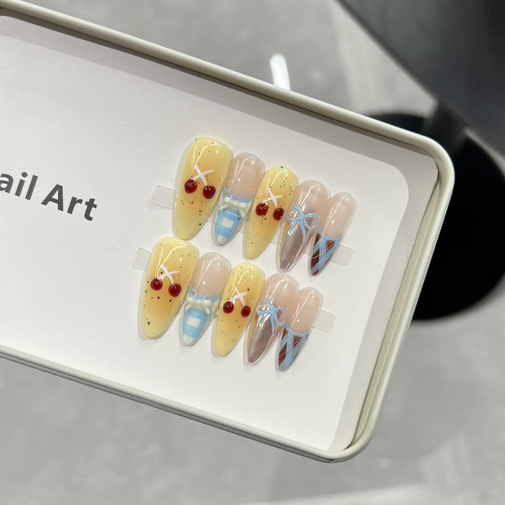 Charming Character-Inspired Press-On Nail Art Set Kalsten