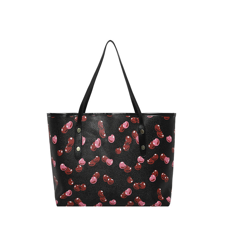 WoPlayful Cherry Patterned Tote Bag Kalsten