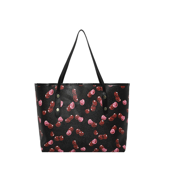 WoPlayful Cherry Patterned Tote Bag Kalsten