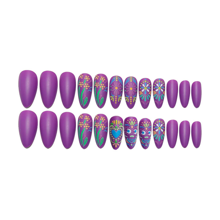 Creative Nail Design Set with Colorful Patterns Kalsten