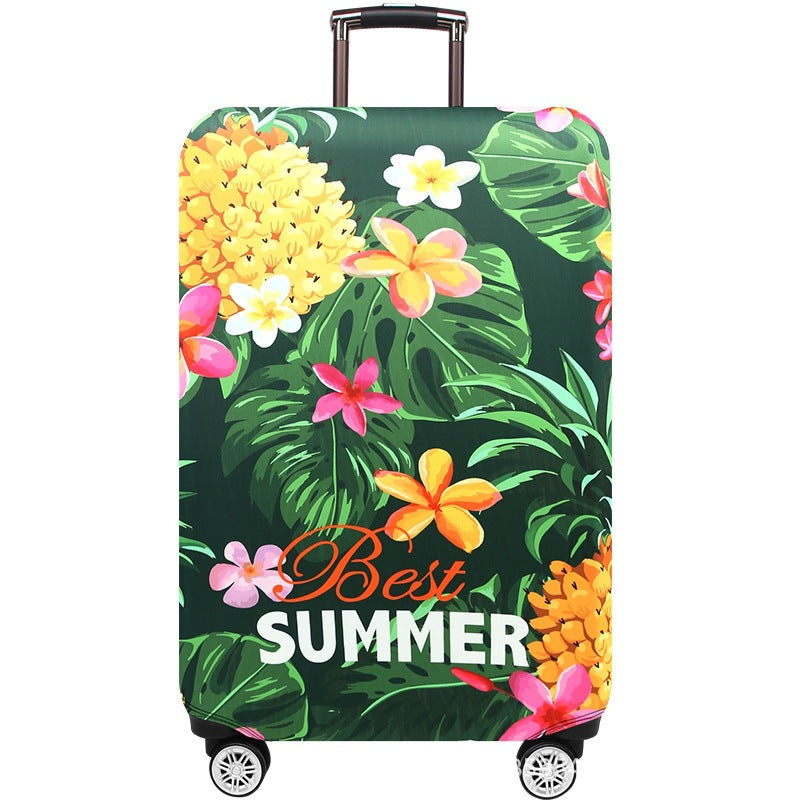 Women Hard Shell Suitcase with Exotic Plant Pattern Kalsten