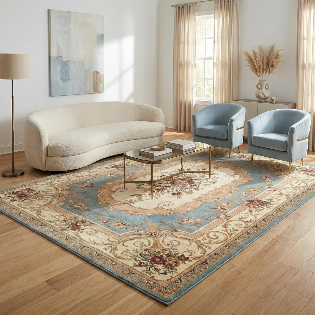Vintage-Inspired Floral Area Rug