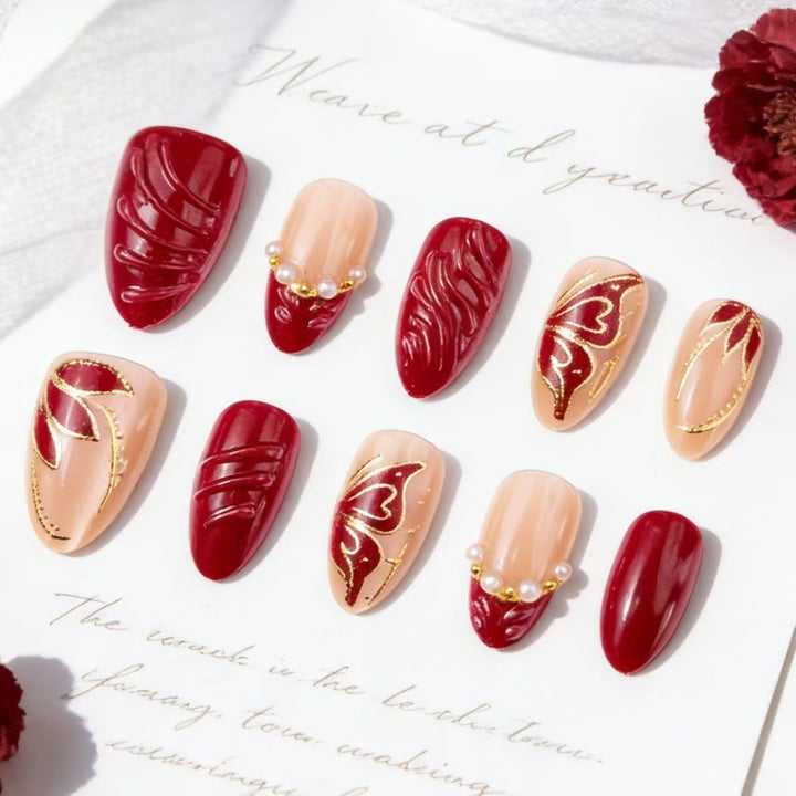 Elegant Press-On Nail Set Kalsten