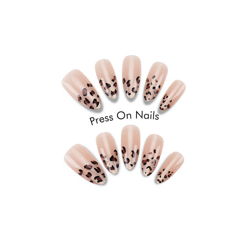 Artistic Leopard-Patterned Press-On Nails Kalsten