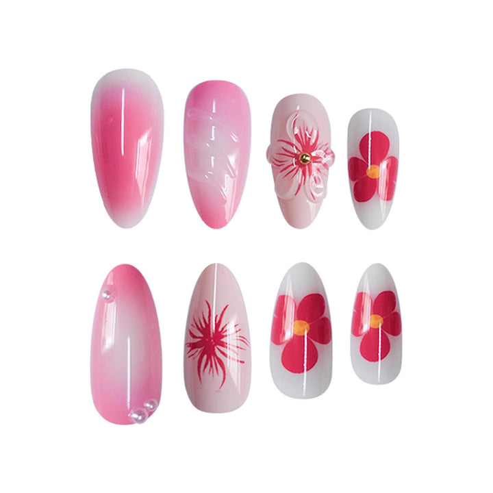 Floral Accented Nail Art Kalsten