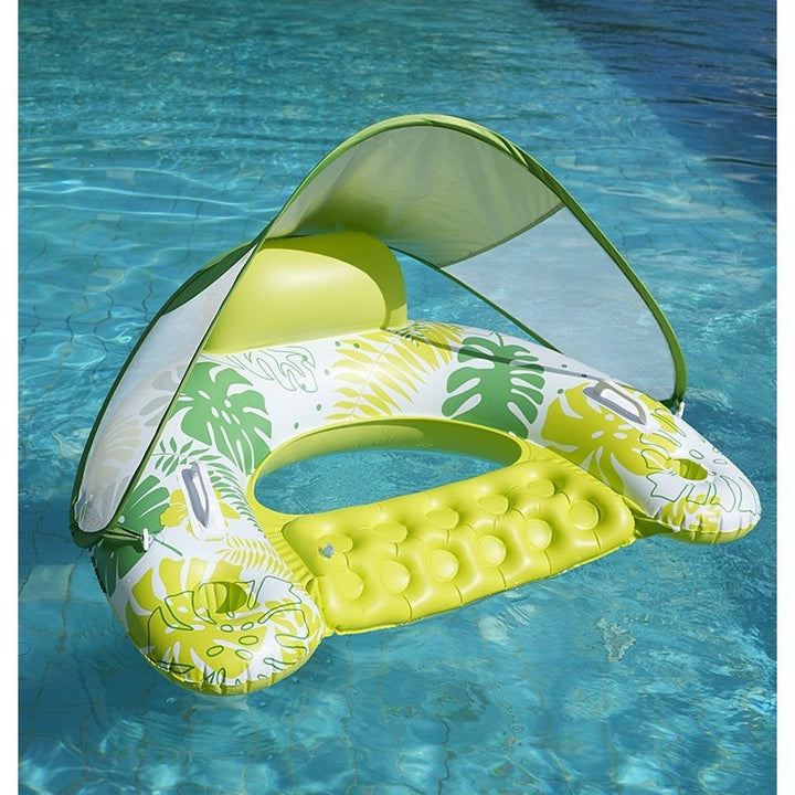 Inflatable Pool Lounger with Canopy Kalsten