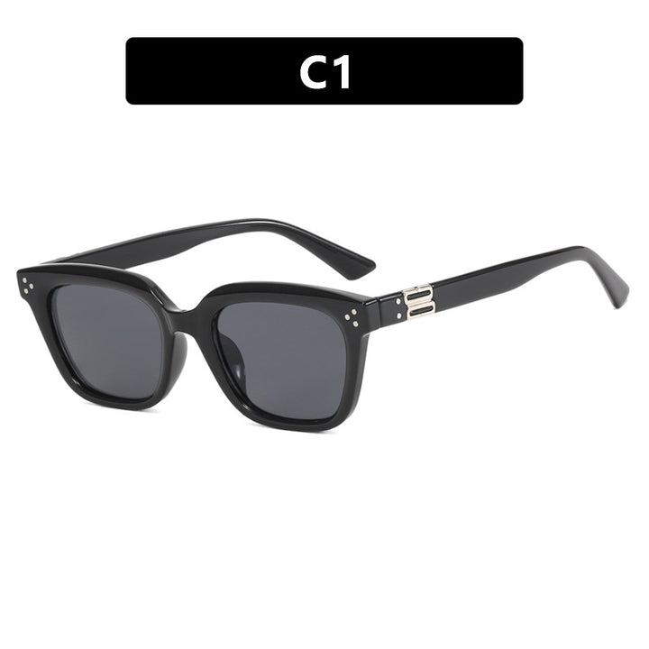 Women's fashionable square sunglasses with stylish frame and brown lenses Kalsten