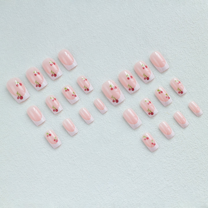 Cherry Blossom French Tip Nail Art Kit