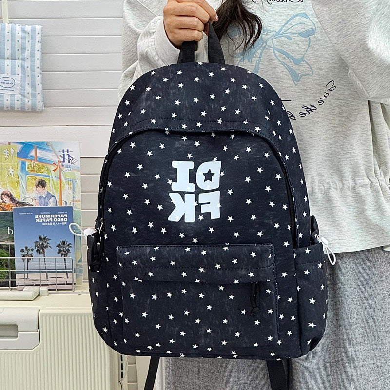 Star Print Casual Backpack Kalsten