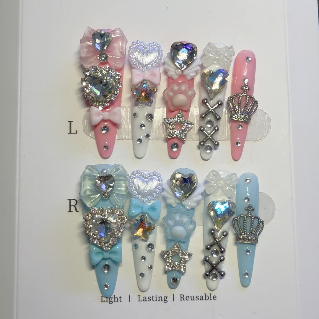 Decorative Rhinestone Embellished Hair Clips